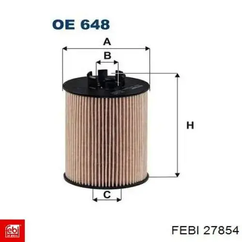 Стійка стабілізатора заднього 27854 Febi