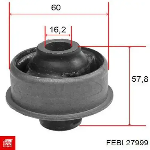Сайлентблок нижнього важеля передньої підвіски Febi 27999 ціна, від 6.16 USD