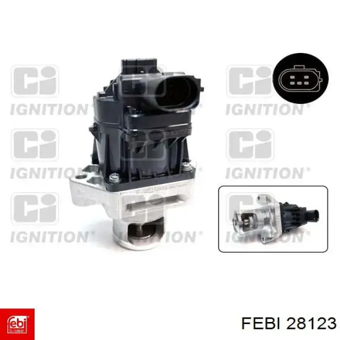 Тяга стабілізатора, права Febi 28123