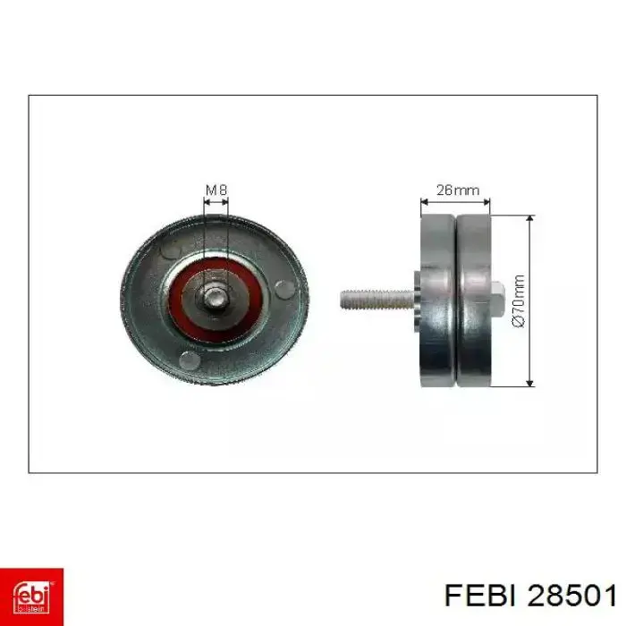 Купити 28501 Febi Гальмівні шланги передні