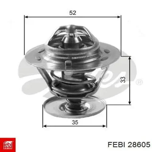 Шланг гальмівний передній Febi 28605 ціна, від 5.72 USD