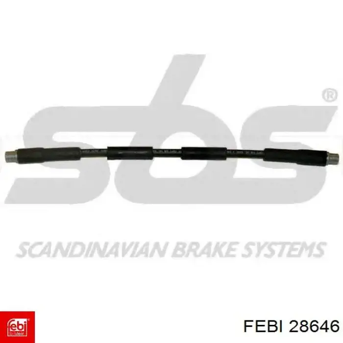 Шланг гальмівний передній Febi 28646 ціна, від 6.62 USD