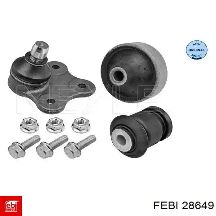 Важіль передньої підвіски нижній, правий Febi 28649 ціна, від 51.30 USD