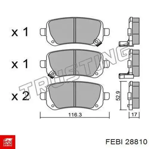 Купити 28810 Febi Ремінь генератора