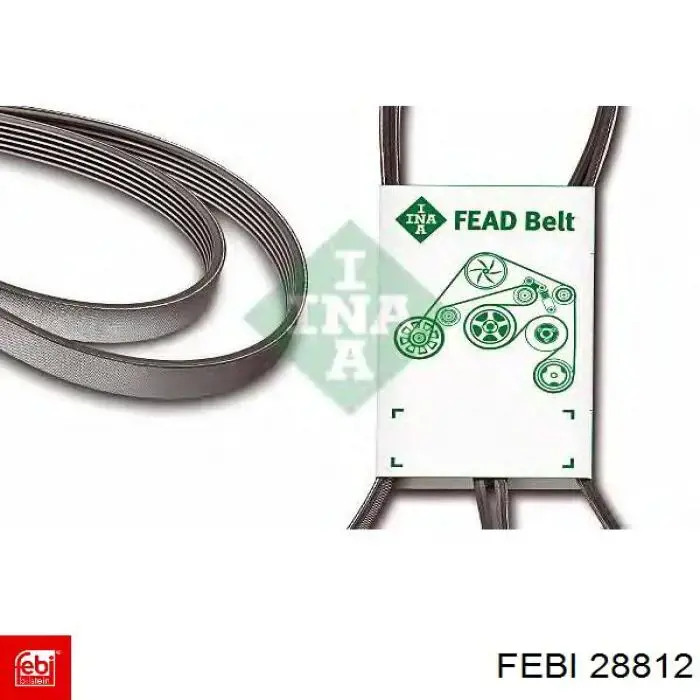 Ремінь генератора 28812 Febi