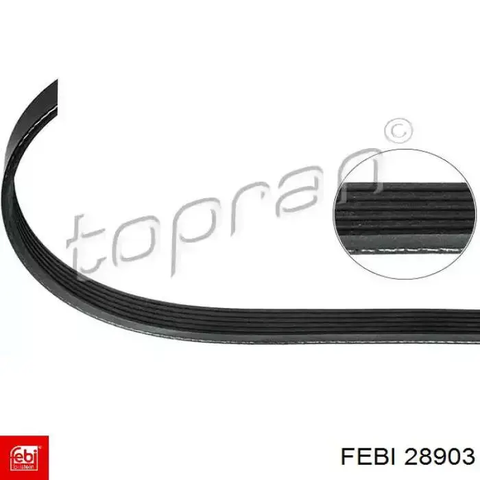 Клиновий ремінь Febi 28903 ціна, від 7.14 USD