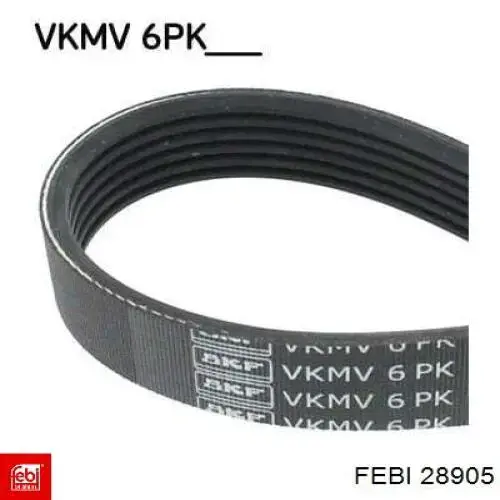 Купити 28905 Febi Ремінь генератора
