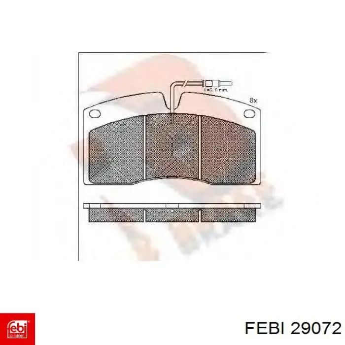 Клиновий ремінь Febi 29072 ціна, від 26.43 USD