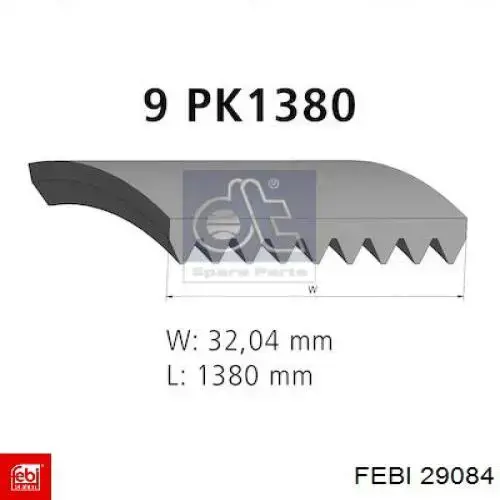 Купити RD9PK1380EPDM Rider Ремінь генератора