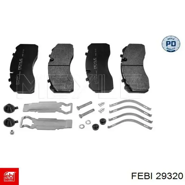 Амортизатор двері задньої Febi 29320 ціна, від 9.08 USD