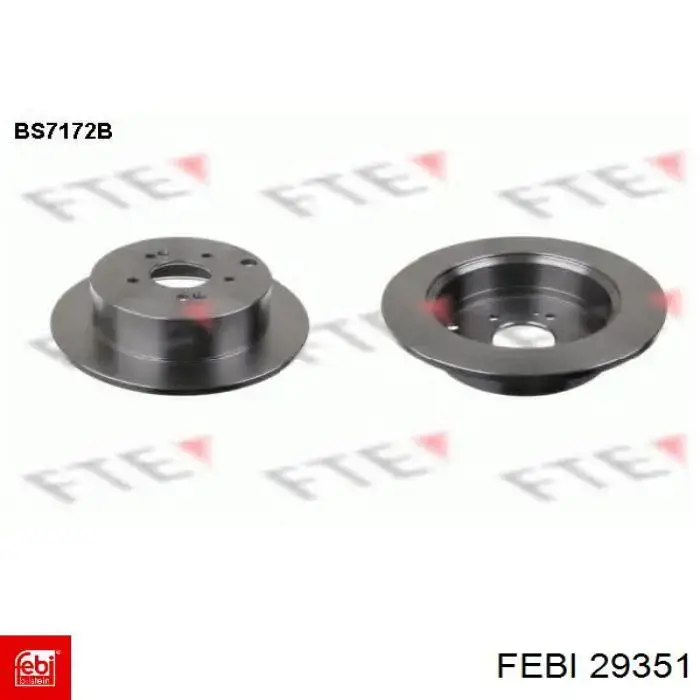 Гальмівні диски 29351 Febi