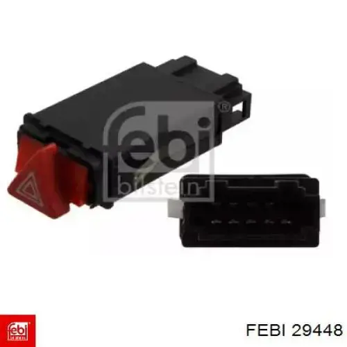Кнопка включення аварійної сигналізації Febi 29448 ціна, від 28.41 USD