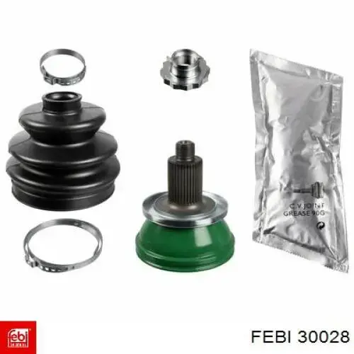 Гайка маточини передньої Febi 30028 ціна, від 3.96 USD