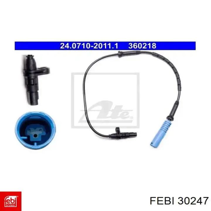 Купити 30247 Febi Датчик АБС (ABS) передній