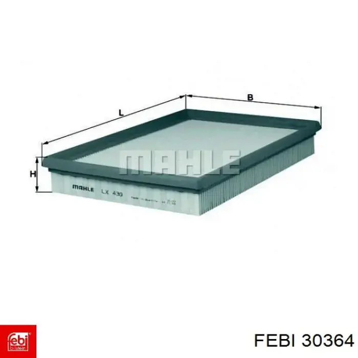 Фільтр повітряний Febi 30364