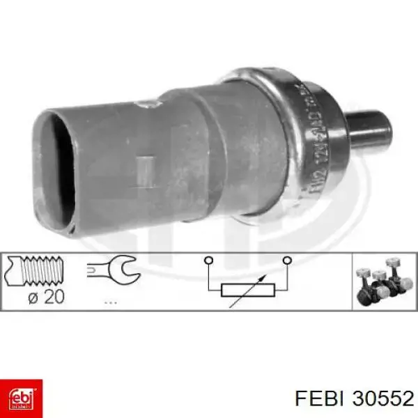 Диск гальмівний передній Febi 30552