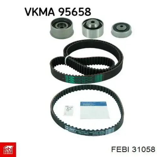 Комплект ГРМ Febi 31058 ціна, від 86.91 USD