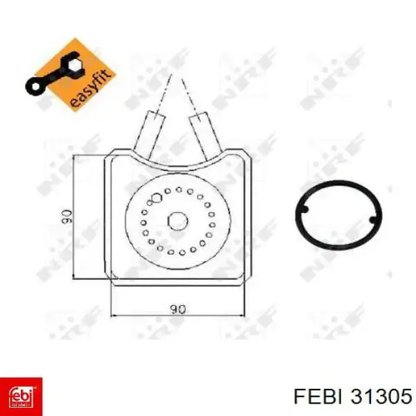 Диск переднього гальма Febi 31305 ціна, від 48.22 USD