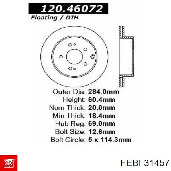 В'язкова муфта вентилятора Febi 31457 ціна, від 152.84 USD