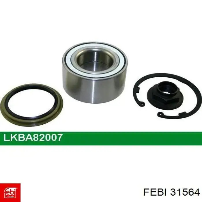 Купити 31564 Febi Підшипник ступиці передньої