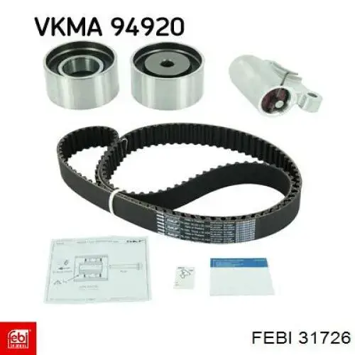 Комплект ГРМ Febi 31726 ціна, від 90.39 USD
