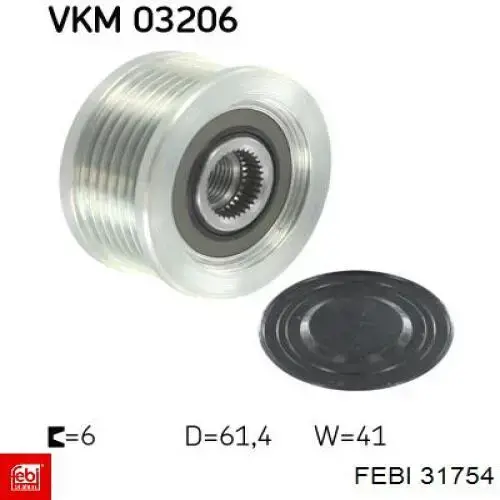 Інерційний шків Febi 31754 ціна, від 30.60 USD