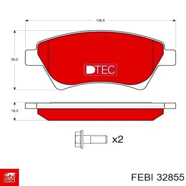 Купити 32855 Febi Пильник рульового механізму/рейки, правий
