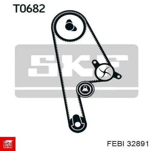 Комплект ГРМ Febi 32891 ціна, від 89.14 USD