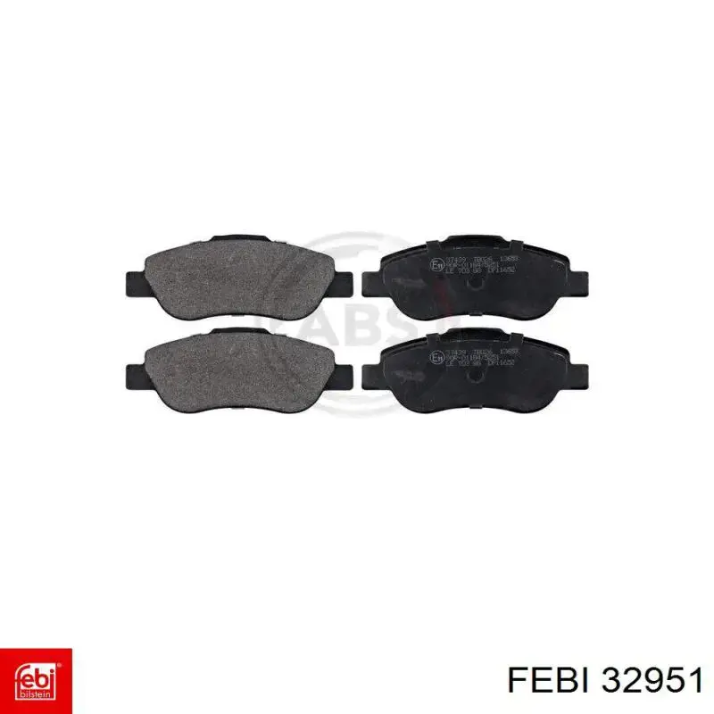 Колодки ручника 32951 Febi