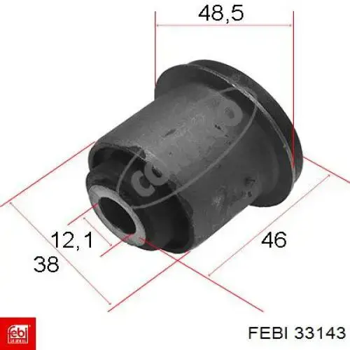 Сальник колінвала задній 33143 Febi