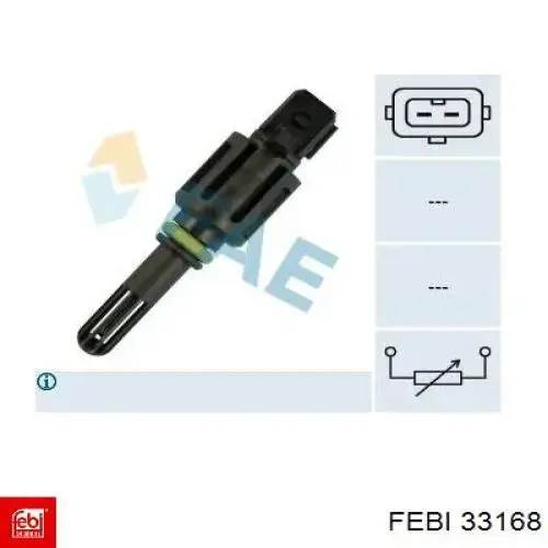 Купити 33168 Febi Трос ручного гальма задній, правий
