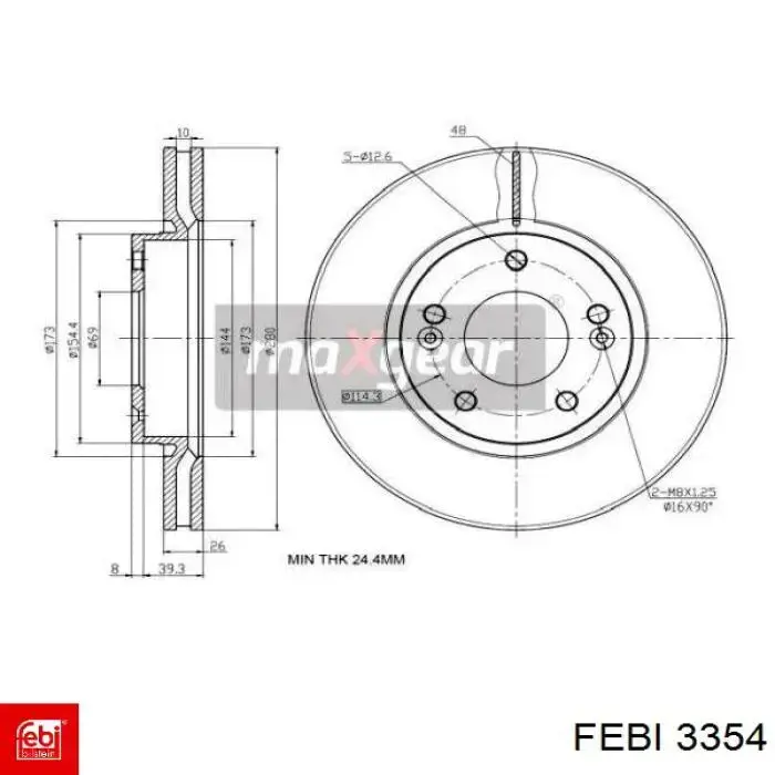 Сальник клапана 3354 Febi