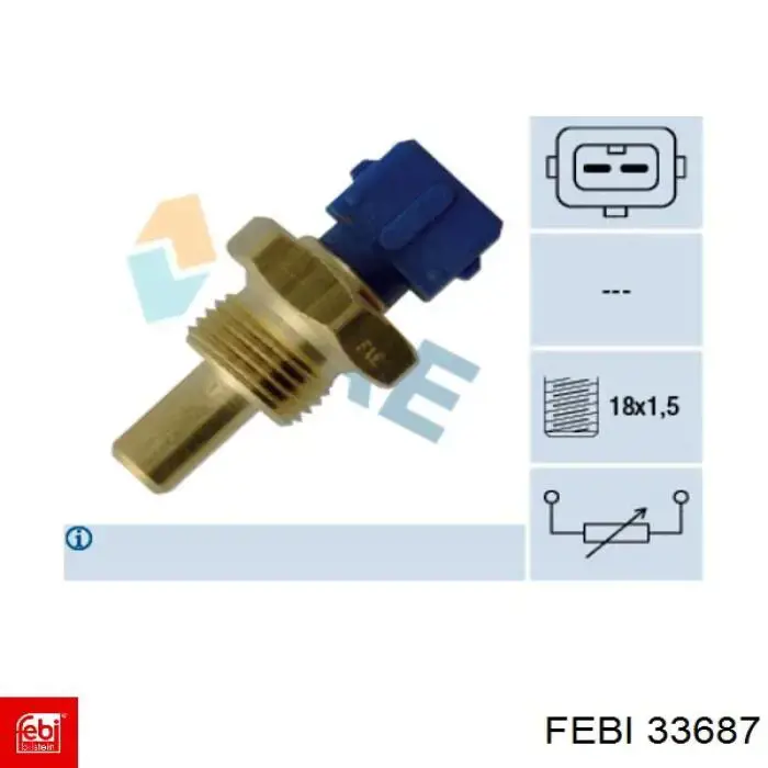 Купити 33687 Febi Солдатик стабілізатора, заднього