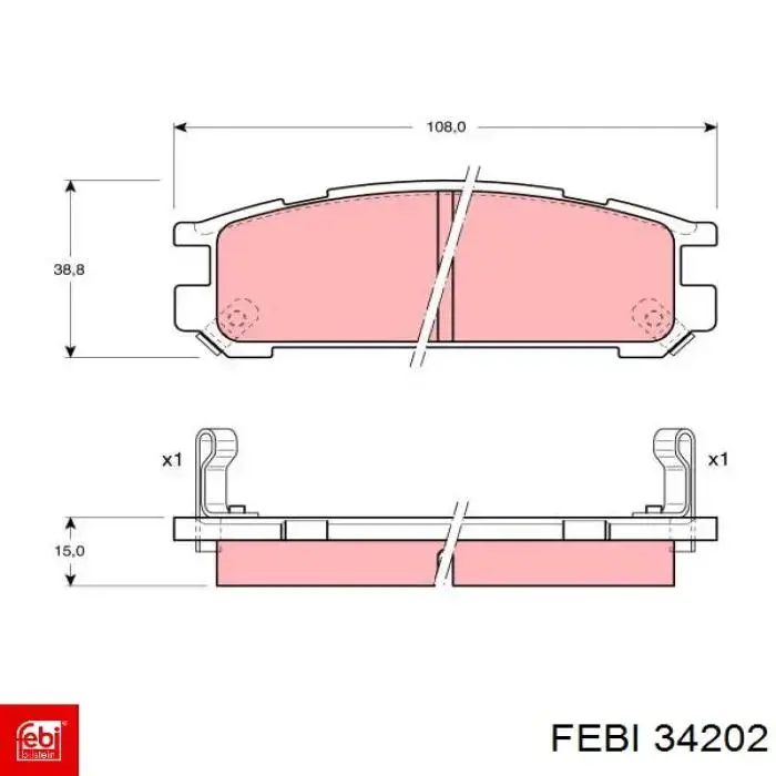 Купити 34202 Febi Сайлентблок передньої підвіски