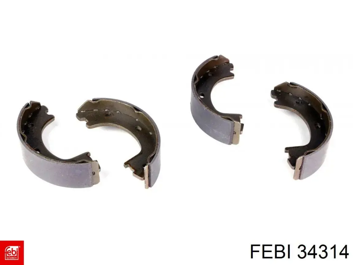 Колодки ручника / стоянкового гальма Febi 34314 ціна, від 26.93 USD