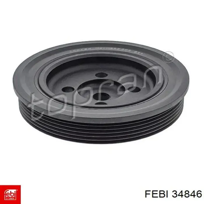 Шків колінвала (демпфер ) Febi 34846 ціна, від 36.49 USD