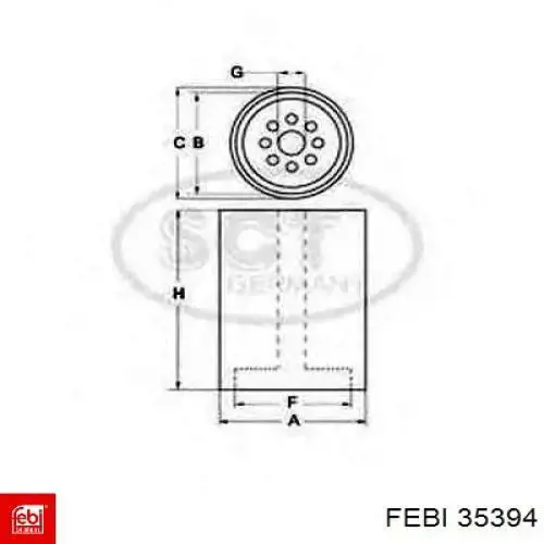 Фільтр паливний 45056112 Terex