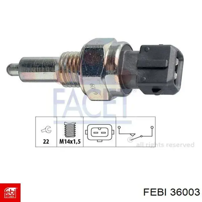 Натягувач приводного ременя Febi 36003 ціна, від 70.60 USD