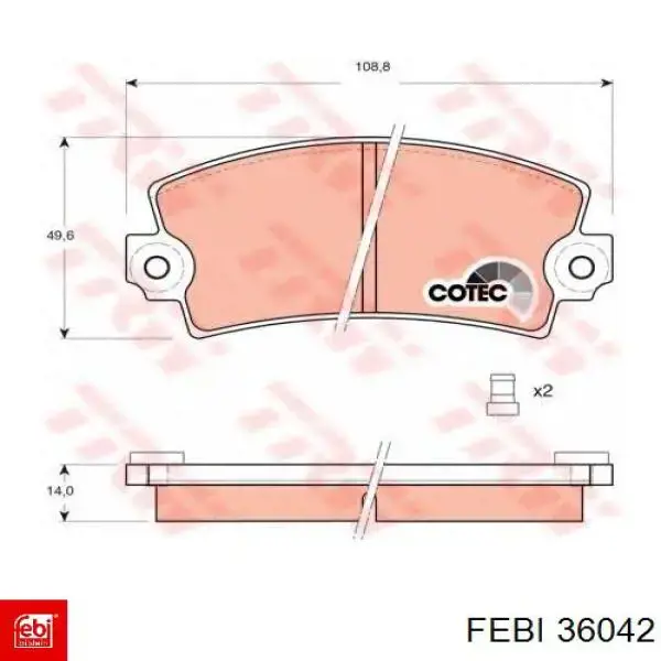 Фільтр повітряний Febi 36042