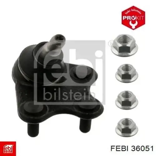 Кульова опора, нижня, ліва Febi 36051 ціна, від 17.10 USD