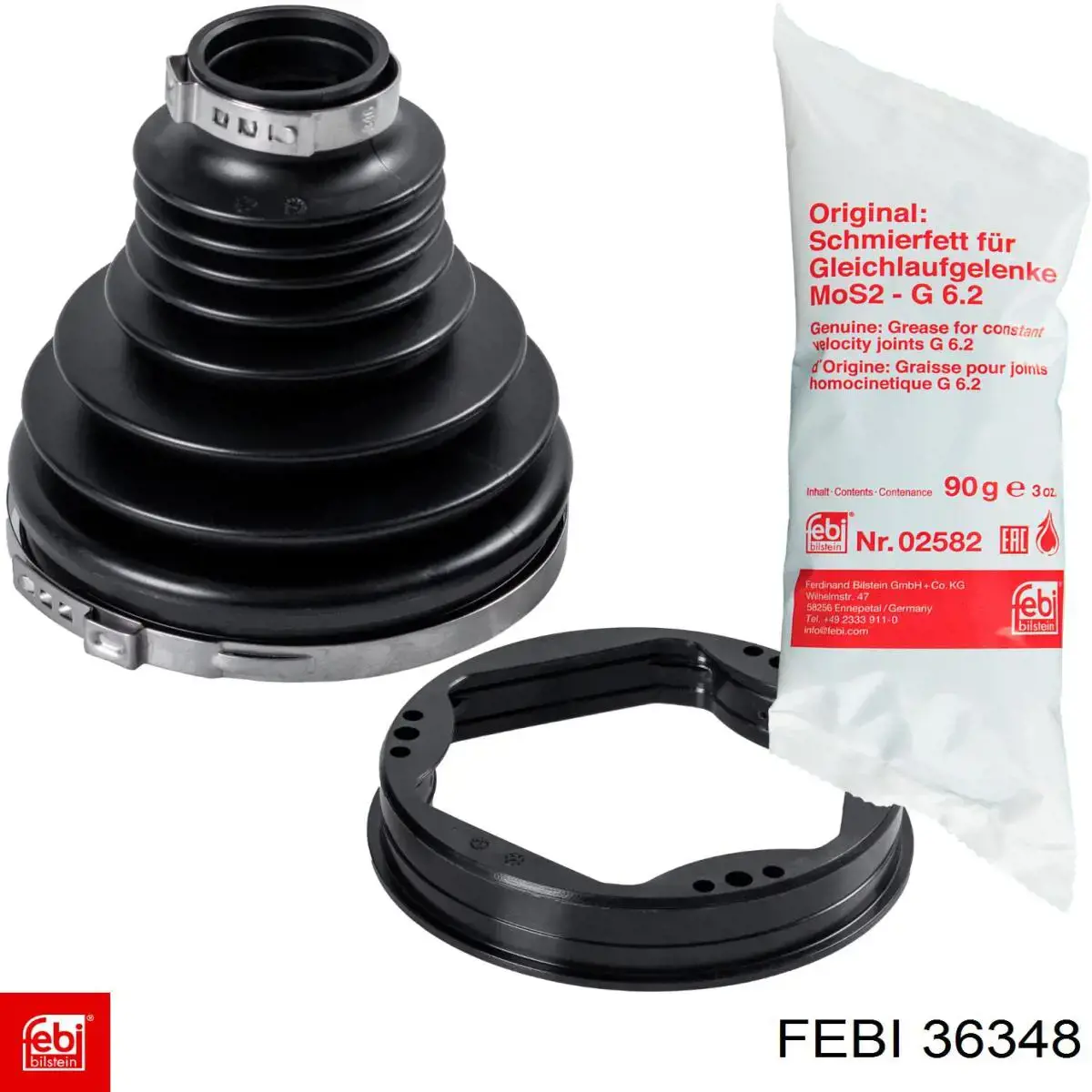 Трос ручного гальма задній, правий/лівий Febi 36348 ціна, від 11.26 USD