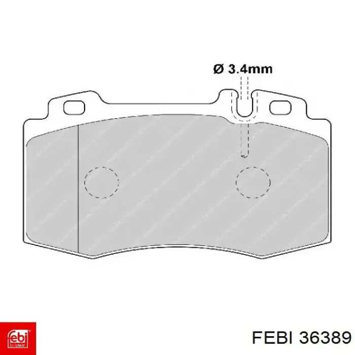 Гумка заднього стабілізатора Febi 36389