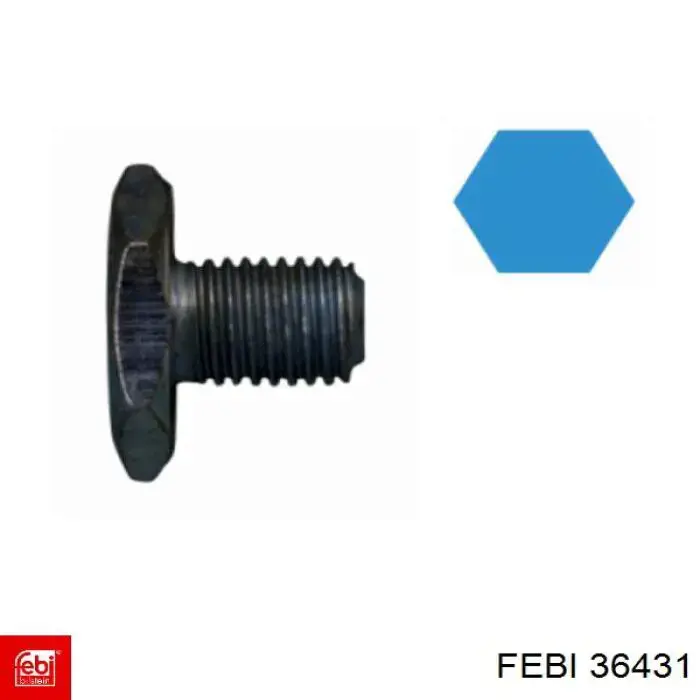 Купити 36431 Febi Пробка піддона двигуна