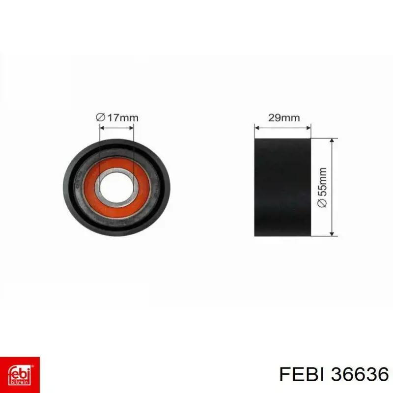 Натягувач приводного ременя Febi 36636 ціна, від 46.96 USD