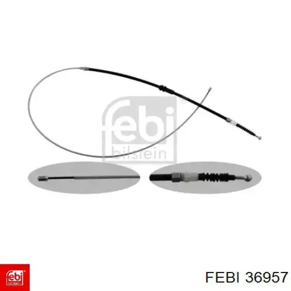 Трос ручного гальма задній, правий/лівий Febi 36957 ціна, від 12.62 USD