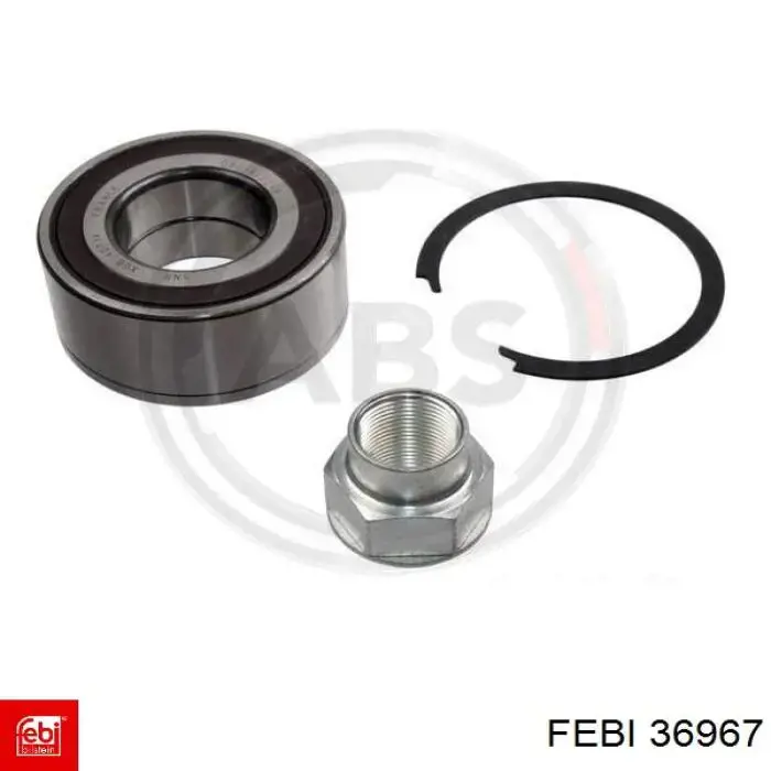 Комплект підшипник маточини передньої Febi 36967 ціна, від 27.48 USD