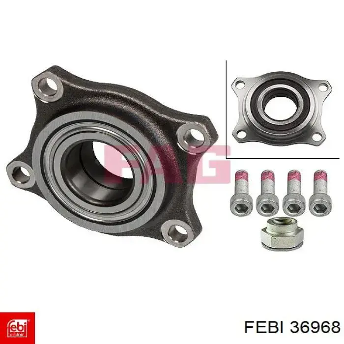 Купити 36968 Febi Підшипник ступиці передньої