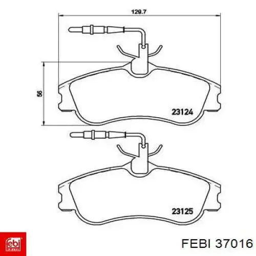 Датчик колінвала 37016 Febi