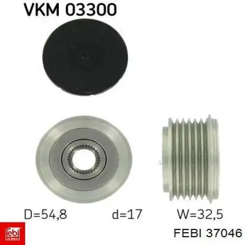 Купити 37046 Febi Шків генератора