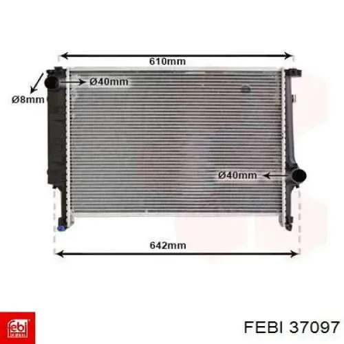 Шланг/патрубок радіатора охолодження, верхній BMW 11531708499